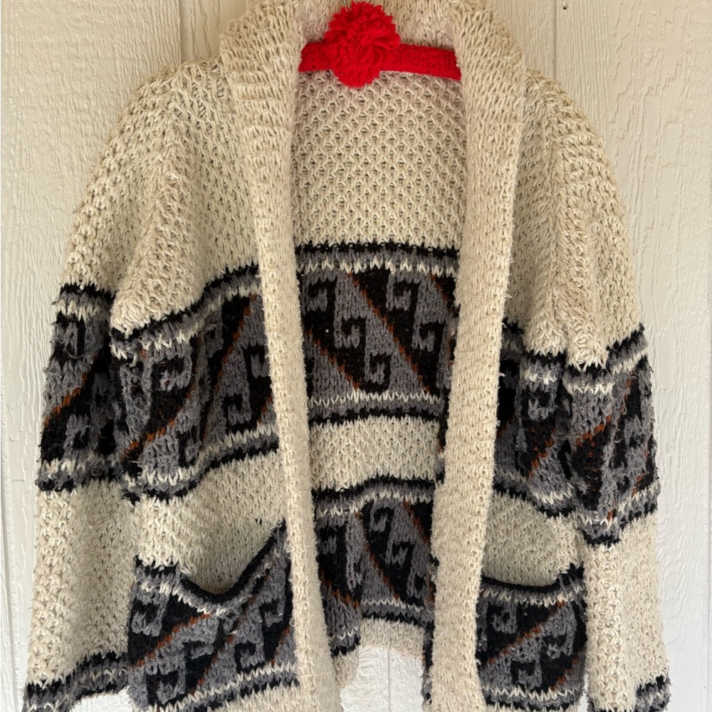 Vintage 60s Cowichan Cardigan M/L